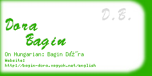 dora bagin business card